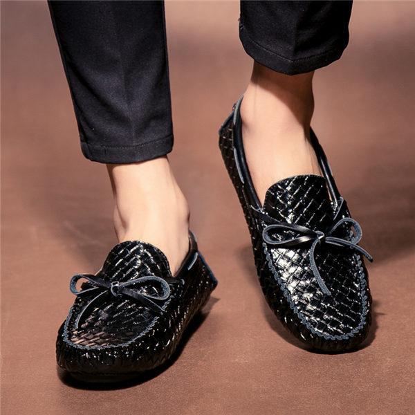 新品 送料無料 ドライビングシューズ メンズ 本革 紳士靴 通気 運転靴 モカシン コンフォートシューズ シューズ 編み込み 疲れない 車の運転 送料無料