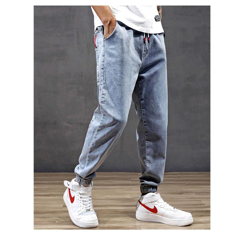 サルエルパンツ メンズ デニムパンツ ライトブルー ボトムス