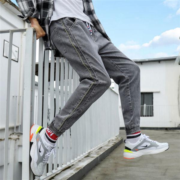 サルエルパンツ メンズ デニムパンツ ジョーカーパンツ グレーデニム シンプル 体型カバー ゆったり ジーンズ リブ加工 ゆったり 春夏 送料無料 Henlunku00 服屋123 通販 Yahoo ショッピング