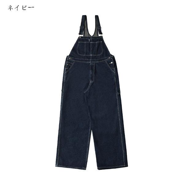 サロペット メンズ オーバーオール ジーパン ジーンズ ワイドパンツ