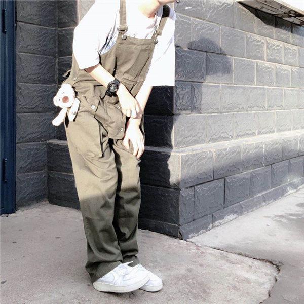 サロペット メンズ オーバーオール サルエルパンツ カーゴパンツ