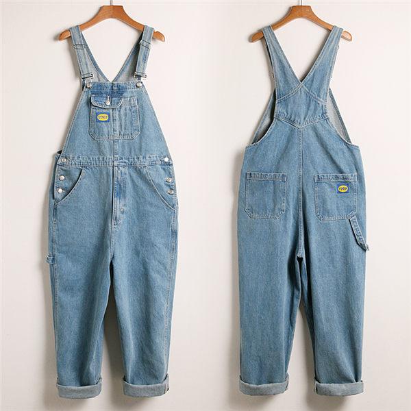 サロペット メンズ デニムパンツ ジーンズ ペアルック リンク