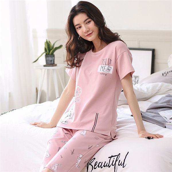 ずっと気になってた 夏用パジャマ 半袖 綿 ピンク Cclinet Com Br