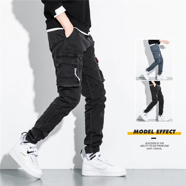 カーゴパンツ メンズ テーパードパンツ 大きいサイズ 8xl ジーパン デニムパンツ 黒デニムパンツ ゆったり お兄系 カコイイ 秋冬 送料無料 超特価