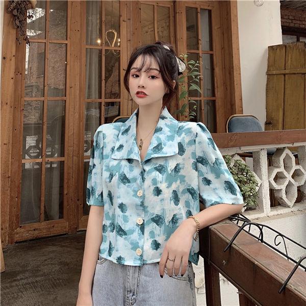 ブラウス レディース 柄付き 夏 半袖 おしゃれ シャツ ファッション カジュアル 夏服 お洒落 大人 可愛い 50代 40代 30代 代 送料無料 Kbvksp 服屋123 通販 Yahoo ショッピング