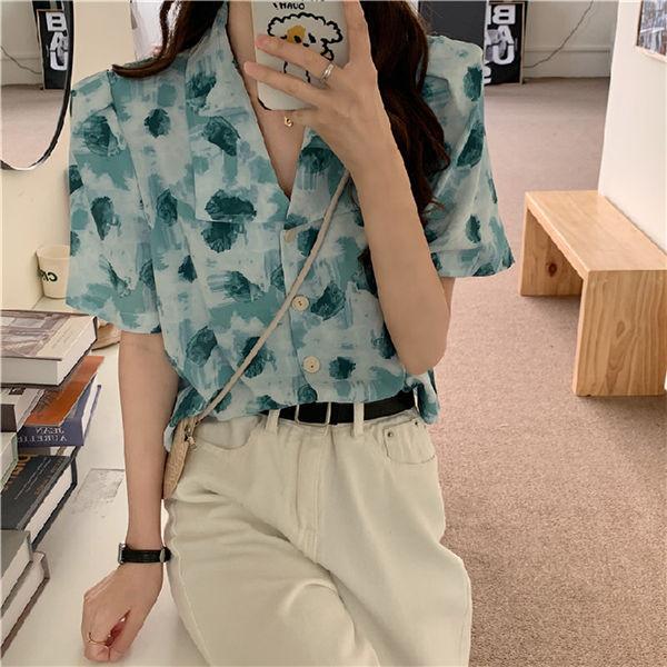 ブラウス レディース 柄付き 夏 半袖 おしゃれ シャツ ファッション オフィス カジュアル 夏服 お洒落 大人 可愛い 50代 40代 30代 代 送料無料 Kbvksp 服屋123 通販 Yahoo ショッピング