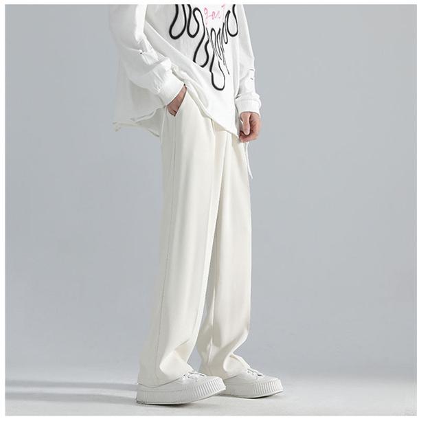 ワイドパンツ メンズ シェフパンツ イージーパンツ 紳士スラックス 夏