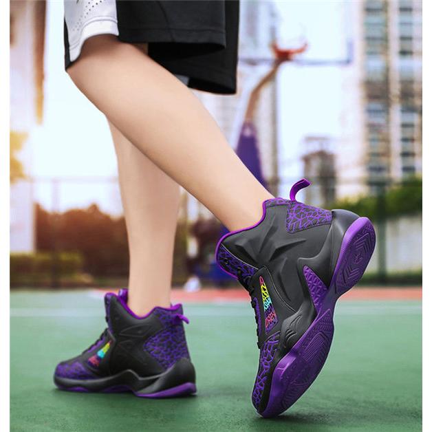 バスケットボールシューズ ネイビー/アクア バスケットボールシューズ メンズ パンチング加工 配色切替え 虹色