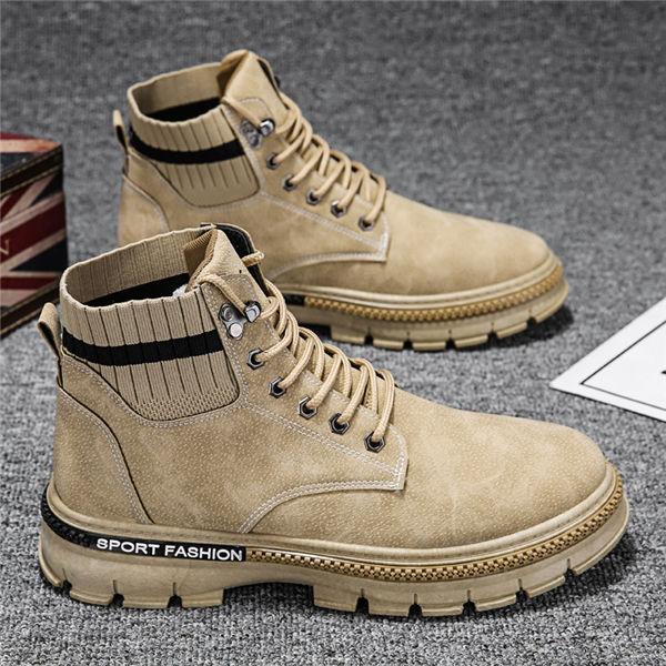 ワークブーツ メンズ Pu カジュアルシューズ ショートブーツ チャッカブーツ ブーツ 歩きやすい 秋冬 紐靴 紳士靴 軽量 送料無料 防滑 靴 有名な ブランド チャッカブーツ