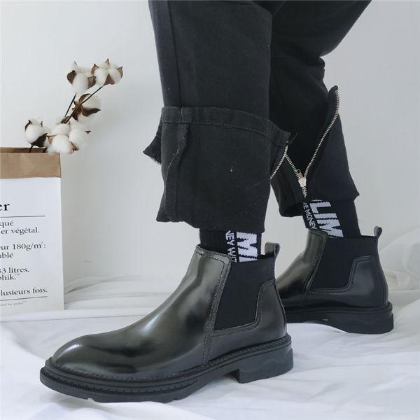 チャッカブーツ メンズ ワークブーツ スリッポン ローファー