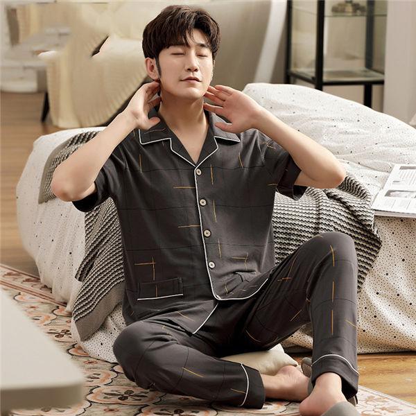 パジャマ メンズ 半袖 夏 ルームウェア パジャマ 上下セット ナイトウェア ズボン コットン 寝巻き 寝間着 部屋着 春夏 おしゃれ 送料無料 Vik9ukvvsx Es Ecolequebec Com