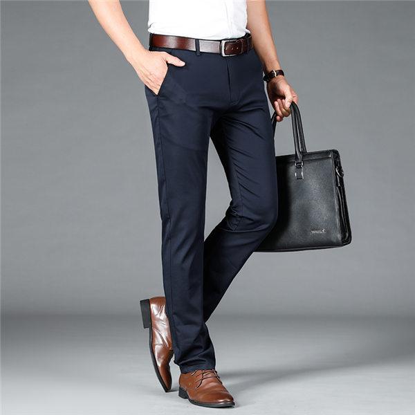 スラックス メンズ スツパンツ 通勤用パンツ スリムビジネスパンツ ストレッチパンツ 紳士 通勤用 裾上げ済み 冠婚葬祭 春夏秋 送料無料 楽天スーパーセール