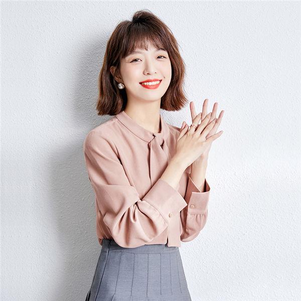 ブラウス レディース 女性 ブラウス シャツ 人気 無地 シフォン ファッション 蝶リボン オシャレ 可愛い 30代 40代 春秋 送料無料 Nvshicscs0059 服屋123 通販 Yahoo ショッピング