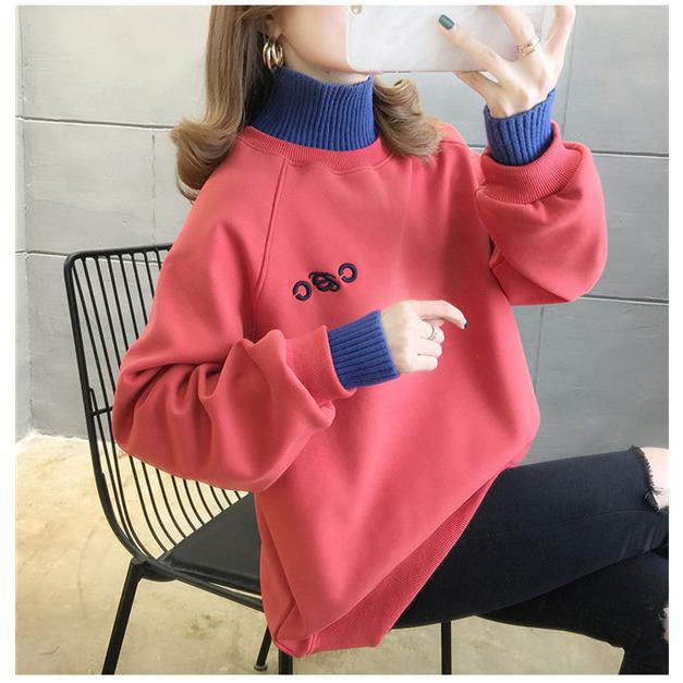 トレーナー レディース レイヤードトレーナー 裏起毛トレーナー 厚手 暖かい プルオーバー 袖リブ タートルネック 韓国風 ハイネック ウェット 秋冬 送料無料 Nvshiwy0085 服屋123 通販 Yahoo ショッピング