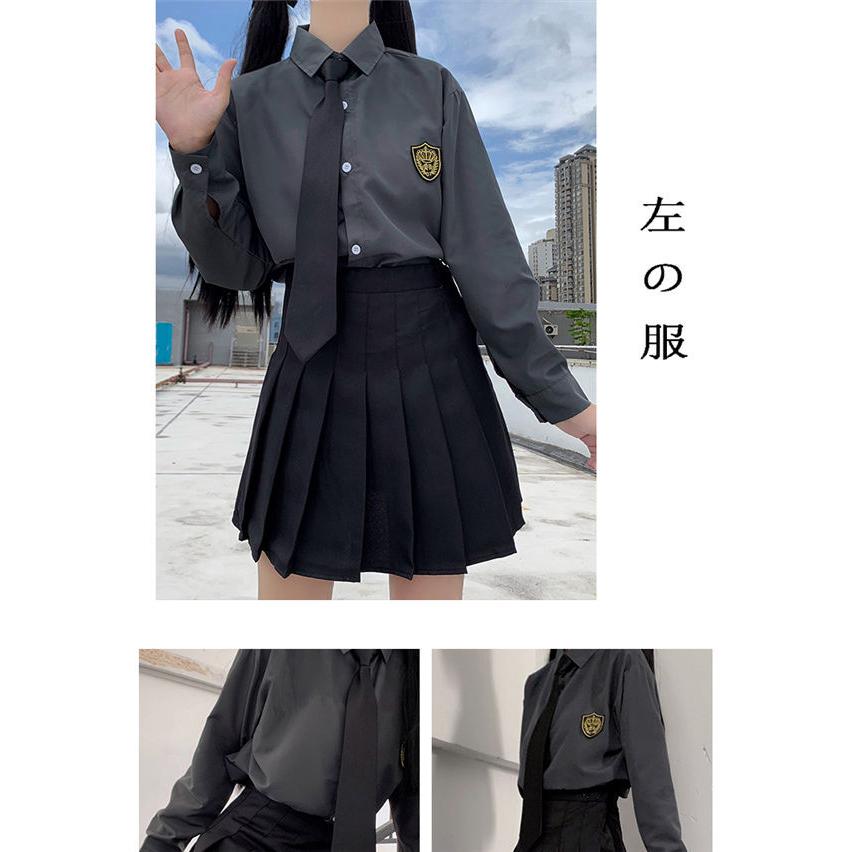 JK制服 セーラー服 上下セット 長袖 ネクタイ 学院風 学生服 フリル