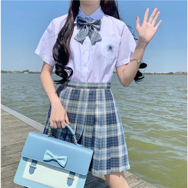 Jk制服 セーラー服 上下セット チェック柄 半袖 リボン 女子高生 Jk 制服 セット スクール コスプレ セーラー服 衣装 スカート コスチューム Psxsfu0016 服屋123 通販 Yahoo ショッピング