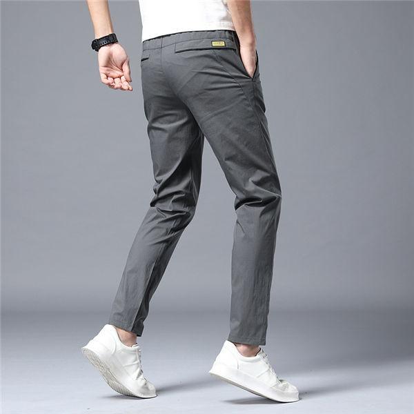 チノパン メンズ スキニーパンツ 夏ズボン リボン付き パンツ 黒 春夏 スリムパンツ ズボン 高額売筋 カジュアルパンツ 伸縮 細身 送料無料