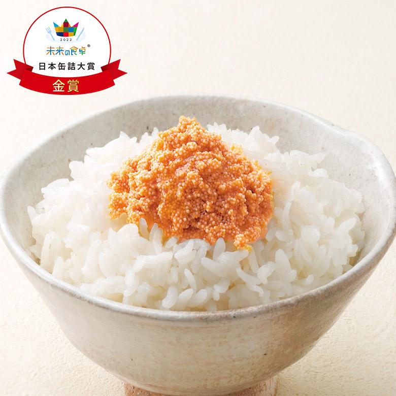 ふくや 明太子 ( 缶明太子 油漬け ) 累計販売数 90万缶突破！ 常温保存 3年可能 非常食 テレビで話題 かんかん 缶 パンのお供 ご飯のお供 プチギフト 爆買 | ふくや | 05