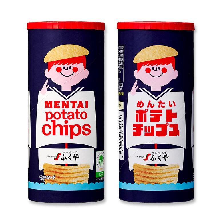 ふくや お菓子 ( めんたいポテトチップス 3本セット ) 45g×3本 ポテト