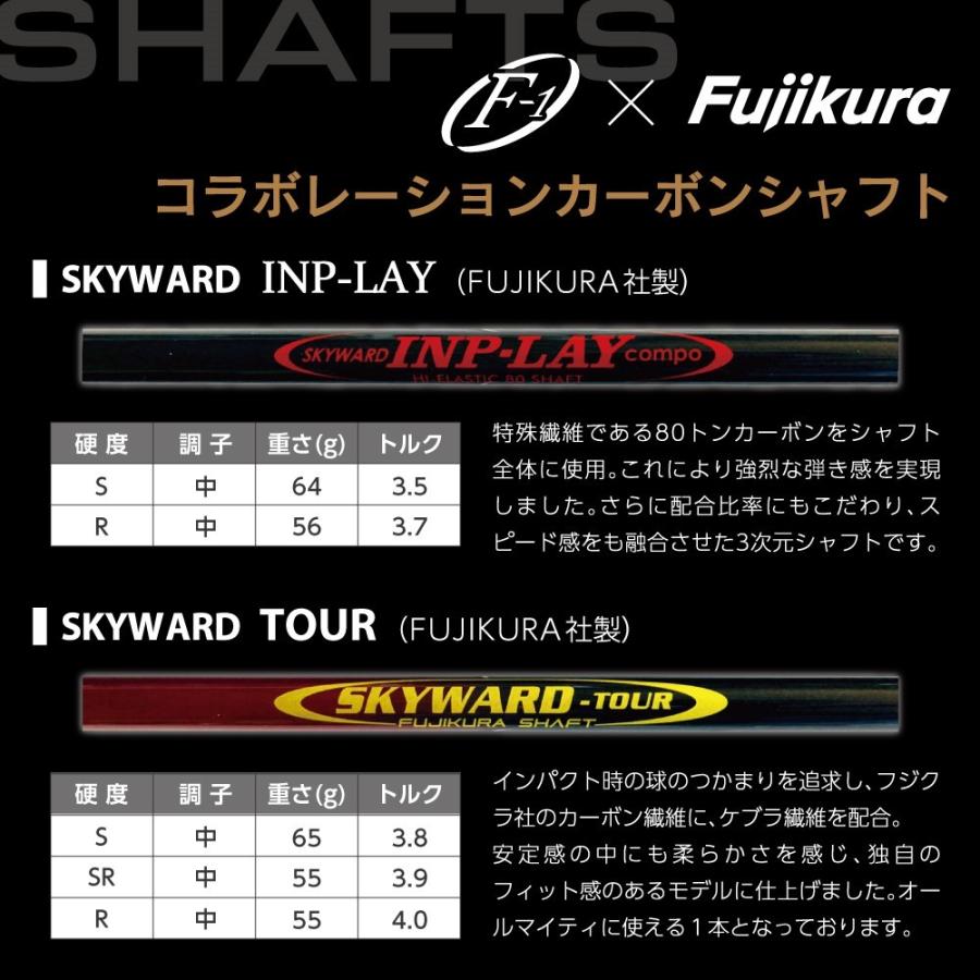 工房直送！]F-1 SKYWARD αドライバー INP-LAYシャフト仕様 地クラブ