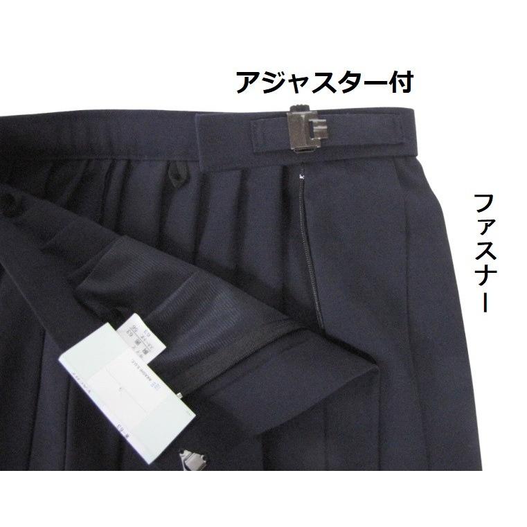 スクールスカート 富士ヨット 夏用女子24枚車ひだスカート ウール混紡 