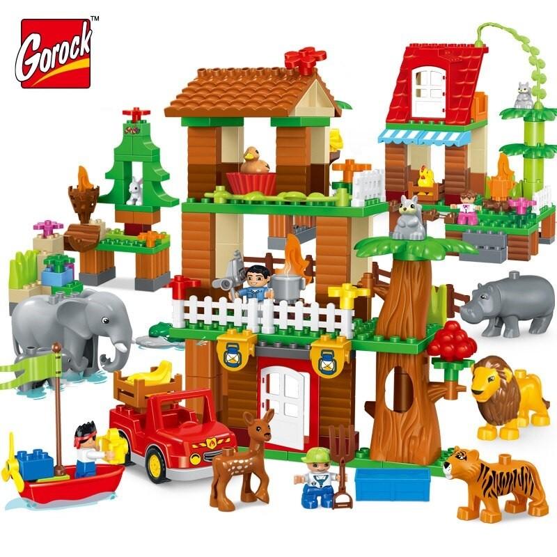 レゴデュプロのまち 互換ブロック サバンナ ジャングルのどうぶつ 自然の動物園セット 284ピース Lego Duplo Gokan 1004 1032 1034 Fulfill Dreams 通販 Yahoo ショッピング