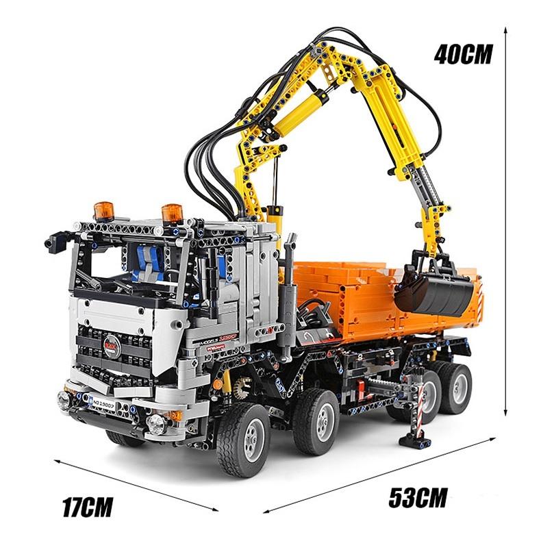 欠品破損完全補償 ラジコン レゴ 互換品 空気圧ショベルトラック 2819