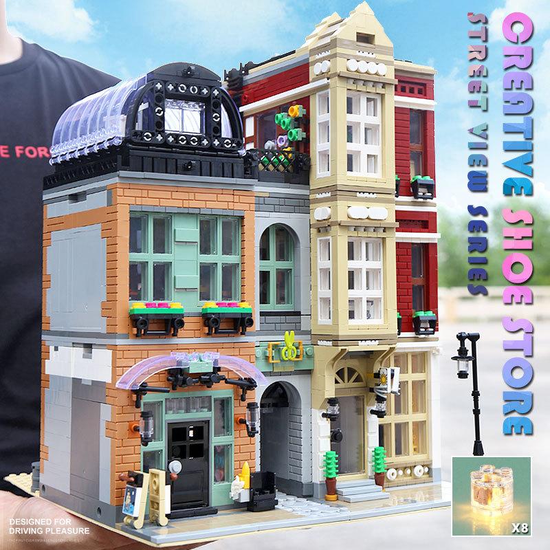 レゴ 互換品 街の靴屋さん シューズショップ 靴 建物 街並み おもちゃ クリスマス プレゼント Lego Gokan Shoestore Fulfill Dreams 通販 Yahoo ショッピング