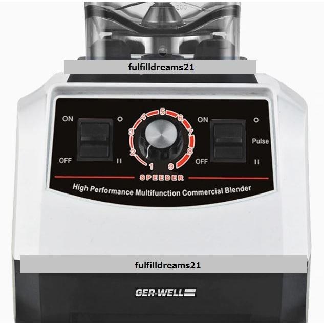 GERWELL G5500 容量3L ドイツモーター 日本製氷砕ブレード 高性能 ハイパワー ミキサー ジューサー 氷も砕ける ブレンダー スムージー フローズンドリンク 