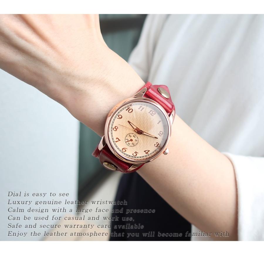 腕時計 レザーウォッチ 本革 レザー 送料無料 男女兼用 レディース メンズ アンティーク 大きめ 見やすい 保証書あり In 1046 Fulfilledヤフーショップ 通販 Yahoo ショッピング