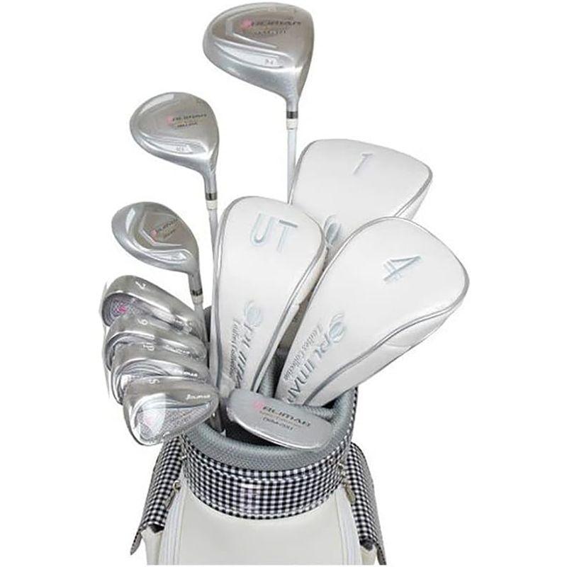 ORLIMAR(オリマー) ORM-200 レディース ゴルフ ハーフセット 右用 スターターセット L 8.5型 キャディバッグ付 (白) MAZEL(マゼル) ゴルフ クラブ アイアン セット ワンレングスアイアンセット カーボン/スチール シャフト 右利き&左利き シングル C1830315600(18135円)