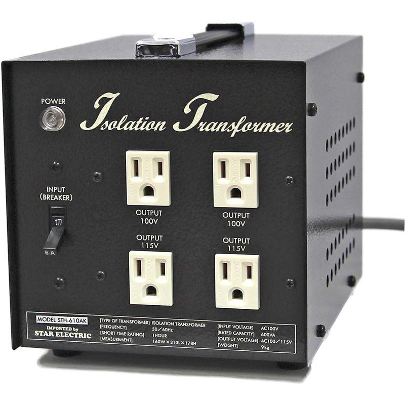 プロケーブル アイソレーション電源トランス 600W 黒