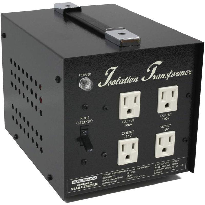 プロケーブル アイソレーション電源トランス 600W 黒