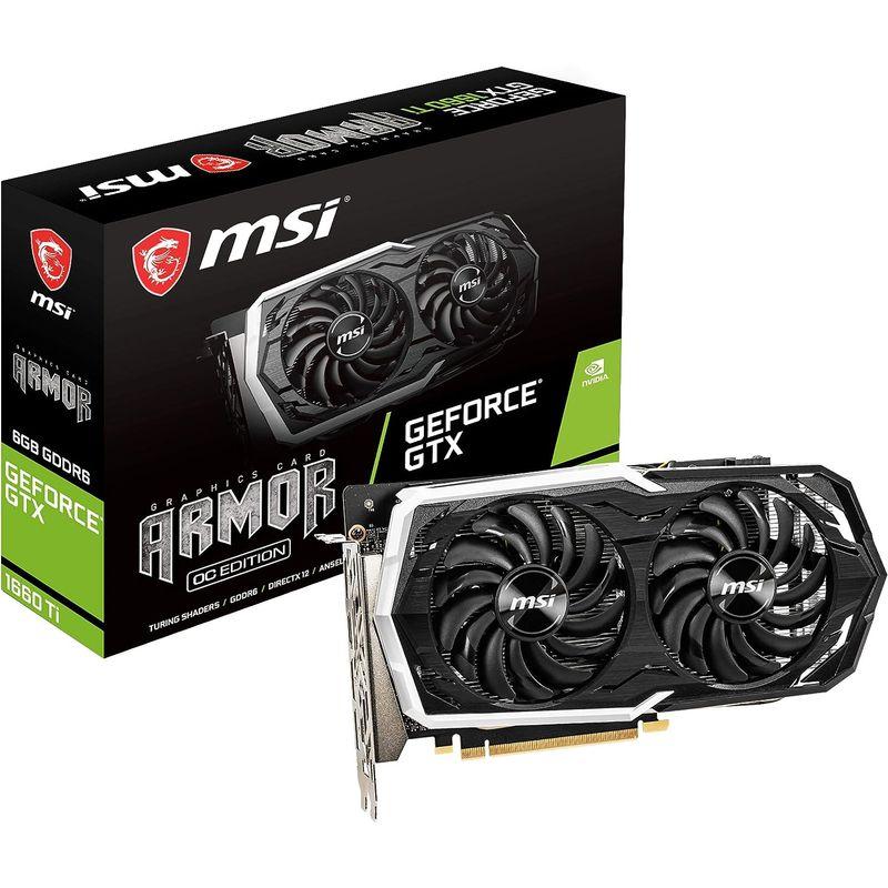 MSI GeForce GTX 1660 Ti ARMOR 6G OC グラフィックスボード VD7765 GeForce GTX Ti ARMOR 6G OC グラフィックスボード VD7765 サイズ
