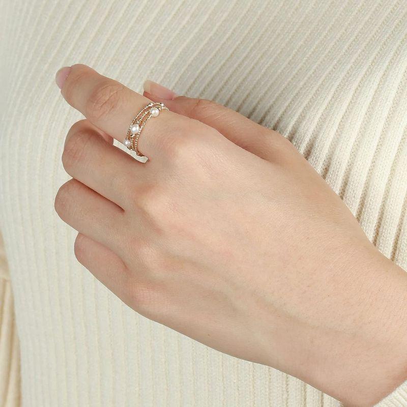 VAヴァンドーム青山 K10YG パール フリーリング GJVR0299M PF イエローゴールド K10YG パール フリーリング GJVR0299M PF イエローゴールド