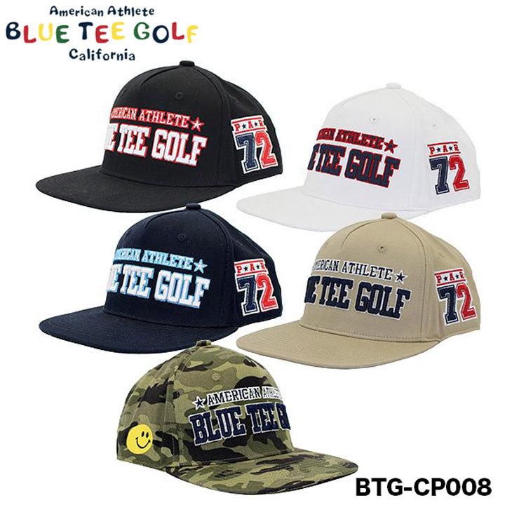 ブルーティーゴルフ BTG平つばキャップ【BTG-CP008】 BLUE TEE GOLF 10p｜full-shot