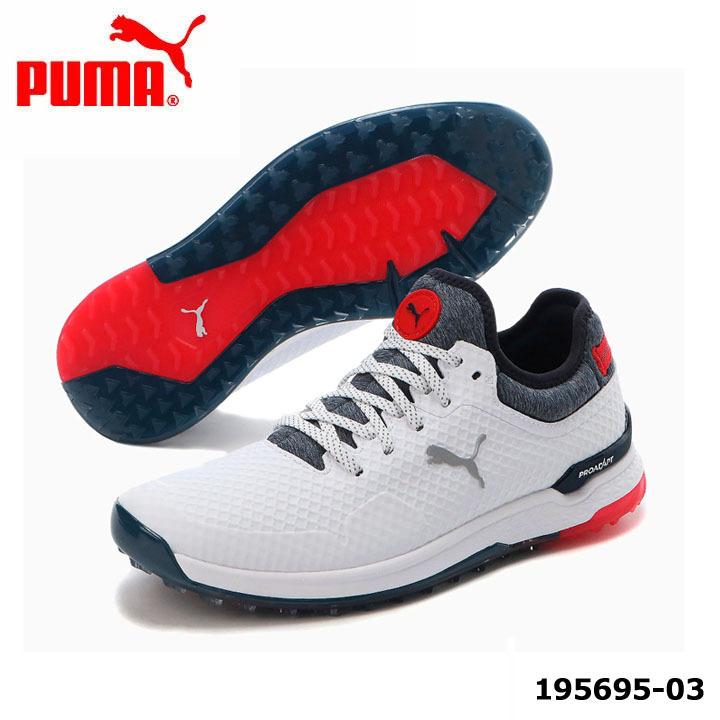 円 アウトレット送料無料 プーマゴルフ 03 プロアダプト アルファキャット スパイクレス ゴルフシューズ Puma 送料無料 即納