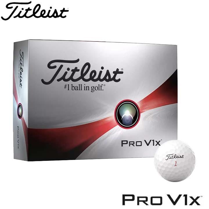 Titleist（タイトリスト） プロ V1x ゴルフボール ホワイト ダブル