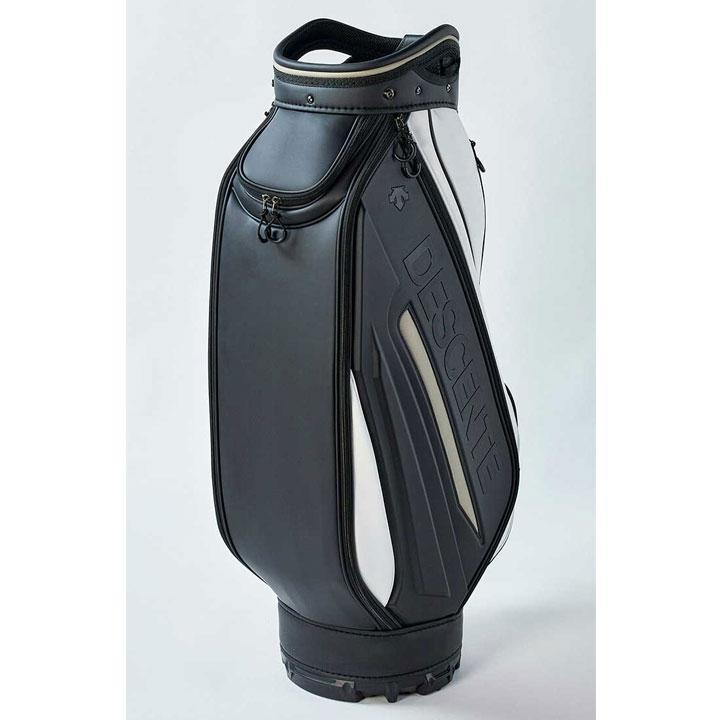 DESCENTE キャディバッグ ホワイト/ブラック DESCENTE GOLF デサントゴルフ 大口径 キャディバッグ 9.5型