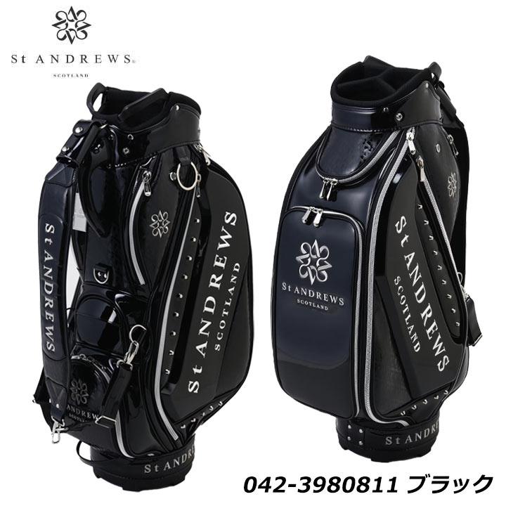即発送●現品限即発送★キャディバッグセントアンドリュース St ANDREWS セントアンドリュース 042-3980811 STA ロゴエナメル