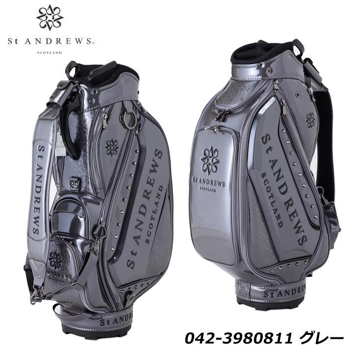 セントアンドリュース 042-3980811 STA ロゴエナメルキャディバッグ 