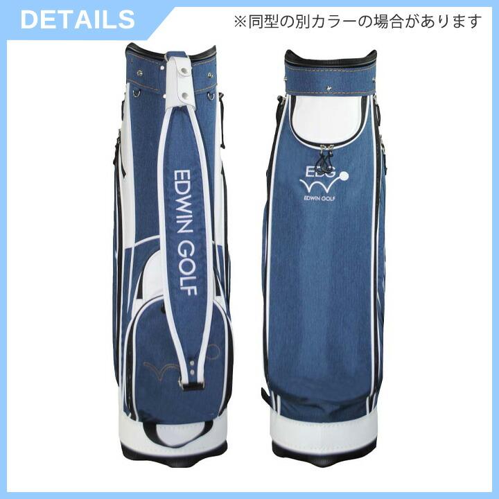 EDWIN GOLF 9.5型キャディバッグ EDCB-3478 キャディバッグ (ネイビー