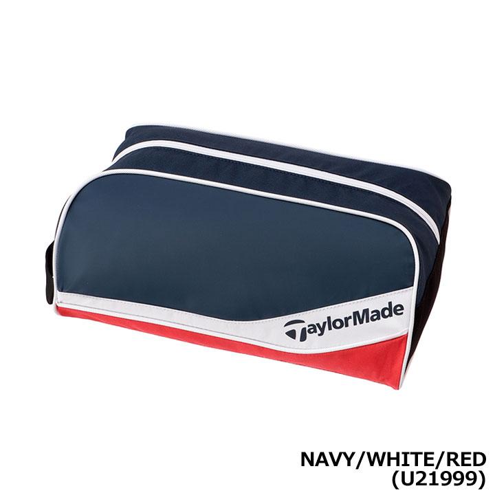 テーラーメイド UN069 トゥルーライト シューズケース ネイビー/ホワイト/レッド U21999 NAVY/WHITE/RED TRUE-LITE SHOE BAG Taylormade 2024 10p｜full-shot｜02