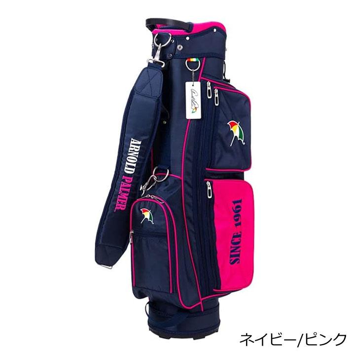 アーノルドパーマー APCB-26 キャディバッグ ネイビー/ピンク 軽量 カート型 7.5型 2.5kg NAVY/PINK Arnold Palmer GOLF 13p｜full-shot｜02