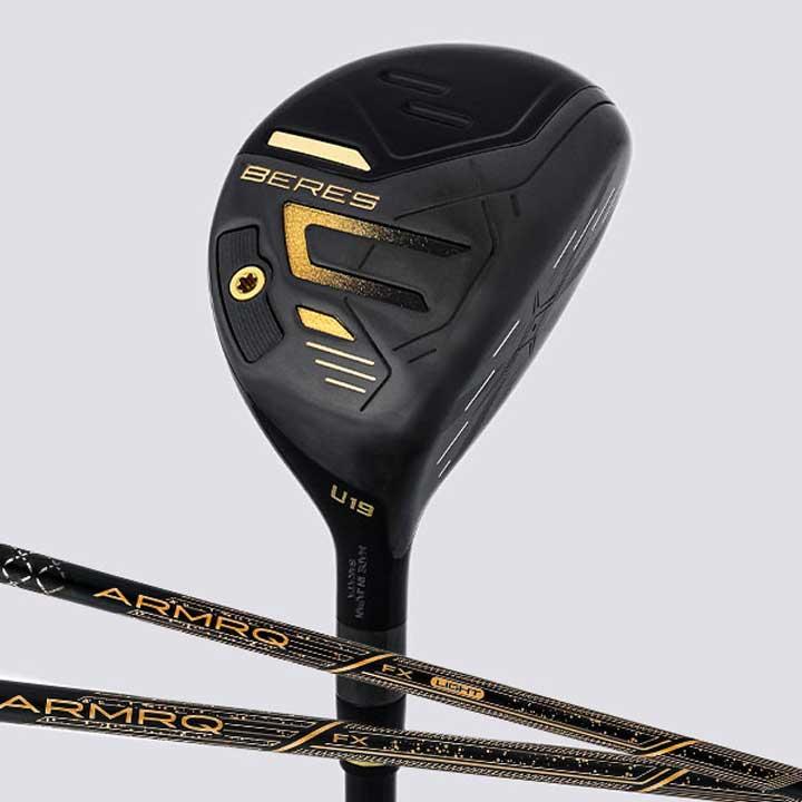 本間ゴルフ ベレス09 ブラック ユーティリティ　シャフト：ARMAQ FX カーボン HONMA BERES09 BLACK 2024　30p_1