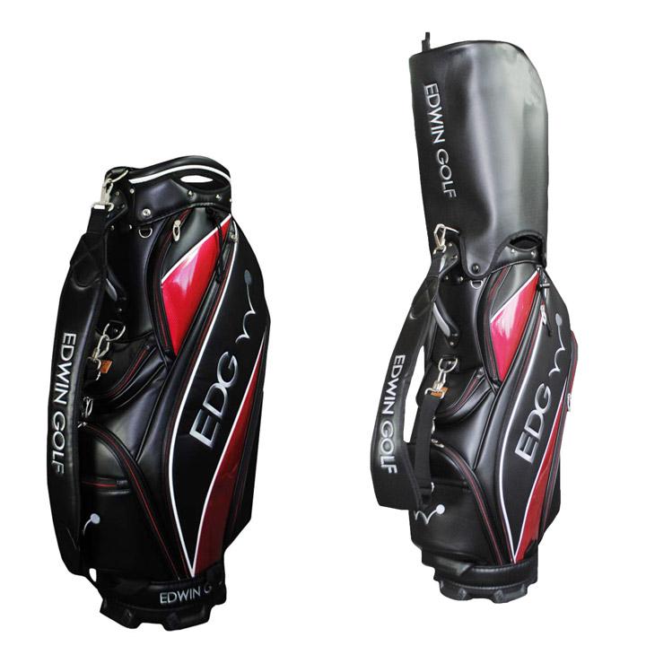 EDWIN GOLF 9.5型キャディバッグ EDCB-3477 キャディバッグ (ブラック