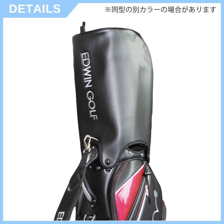 EDWIN GOLF 9.5型キャディバッグ EDCB-3477 キャディバッグ (ブラック