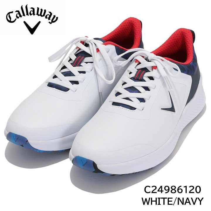 キャロウェイ C24986120 スター スパイクレスシューズ ホワイト/ネイビー ゴルフシューズ WHITE/NAVY STAR Callaway 10p Callaway（キャロウェイ） C24986120 スター スパイクレスシューズ