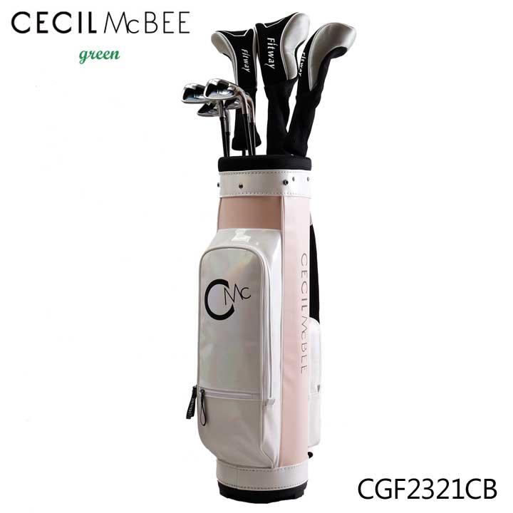 【レディース】セシルマクビーグリーン オーロラキャディバッグ CGF2321CB ピンク カート型 CECIL McBEE green CECIL McBEE（セシルマクビー） 【レディース】セシルマクビーグリーン