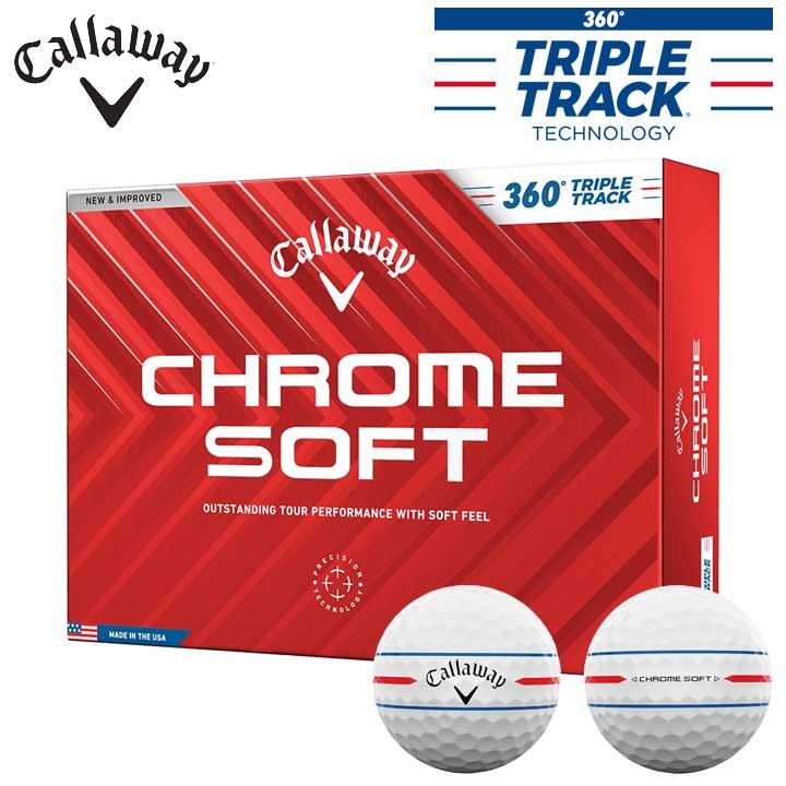 美品キャロウェイ CHROME SOFT トリプルトラック ロストボール24球 Callaway キャロウェイ日本正規品 CHROME SOFT TRIPLE TRACK